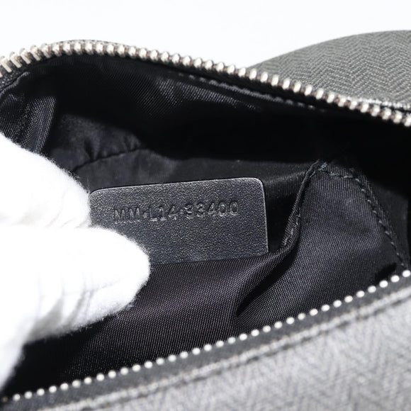 BVLGARI Clutch PVC Grau Silber Auth 182460A