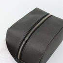 BVLGARI Clutch PVC Grau Silber Auth 182460A-5