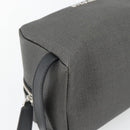 BVLGARI Clutch PVC Grau Silber Auth 182460A-14