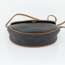 Christian Dior Honeycomb Canvas Umhängetasche PVC Schwarz Gold Auth 182462-9