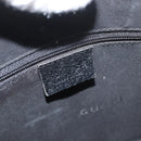 GUCCI Jackie Hand Bag Leather Black Silver 002 1073 1705 Auth 182463A-18
