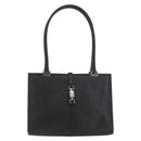 GUCCI Jackie Hand Bag Leather Black Silver 002 1073 1705 Auth 182463A-13
