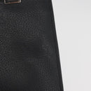 GUCCI Jackie Hand Bag Leather Black Silver 002 1073 1705 Auth 182463A-3
