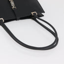GUCCI Jackie Hand Bag Leather Black Silver 002 1073 1705 Auth 182463A-8