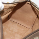 GUCCI GG Supreme Web Sherry Line Boston Bag PVC Beige Gold Auth 182464-17