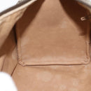 GUCCI GG Supreme Web Sherry Line Boston Bag PVC Beige Gold Auth 182464-18