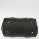 BURBERRY Tote Bag Leather Brown Gold Auth 182465-6