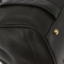 BURBERRY Tote Bag Leather Brown Gold Auth 182465-10