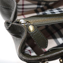BURBERRY Tote Bag Leather Brown Gold Auth 182465-25