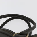 BURBERRY Tote Bag Leather Brown Gold Auth 182465-9