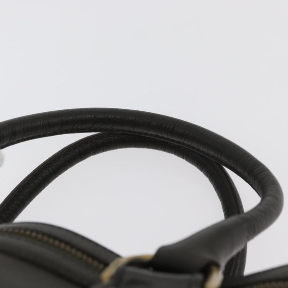BURBERRY Tote Bag Leather Brown Gold Auth 182465