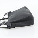 SAINT LAURENT Heart Shoulder Bag Leather Silver Black Auth 182466-4
