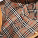 Burberry handtas leer bruin goud Auth 182467-11