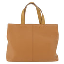 Burberry handtas leer bruin goud Auth 182467-2