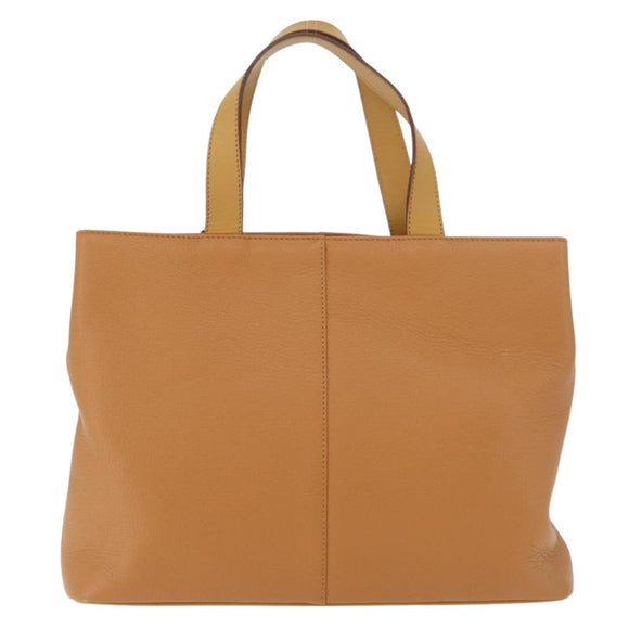 Burberry handtas leer bruin goud Auth 182467