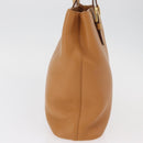 Burberry handtas leer bruin goud Auth 182467-4