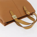 Burberry handtas leer bruin goud Auth 182467-6