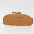 Burberry handtas leer bruin goud Auth 182467-5