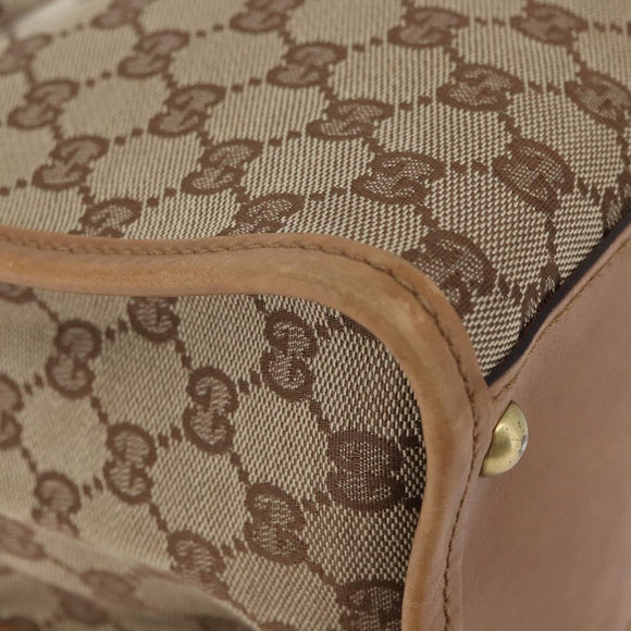 GUCCI GG Canvas Umhängetasche Beige Gold 110292 Auth 182469