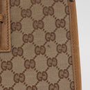 GUCCI GG Canvas Umhängetasche Beige Gold 110292 Auth 182469-3
