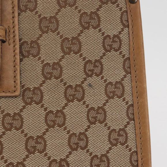 GUCCI GG Canvas Umhängetasche Beige Gold 110292 Auth 182469