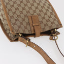 GUCCI GG Canvas Umhängetasche Beige Gold 110292 Auth 182469-7