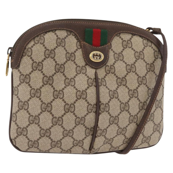 GUCCI GG Supreme Web Sherry Line Tasche PVC Beige Gold 904 02 047 Original 182470