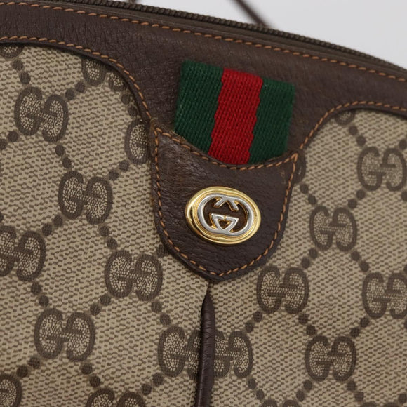GUCCI GG Supreme Web Sherry Line Tasche PVC Beige Gold 904 02 047 Original 182470