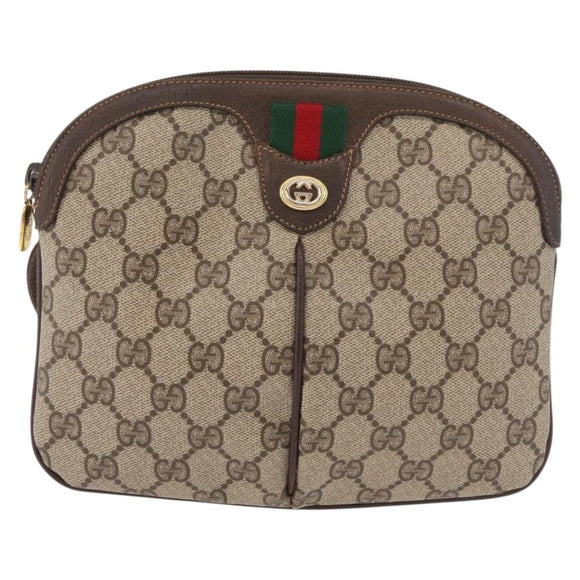 GUCCI GG Supreme Web Sherry Line Tasche PVC Beige Gold 904 02 047 Original 182470