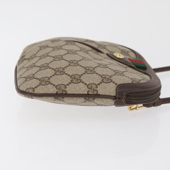 GUCCI GG Supreme Web Sherry Line Tasche PVC Beige Gold 904 02 047 Original 182470