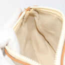 GUCCI GG Plus Supreme Shoulder Bag PVC White Gold Auth 182471-19