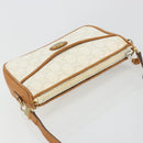 GUCCI GG Plus Supreme Shoulder Bag PVC White Gold Auth 182471-6