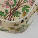 GUCCI Flora Shoulder Bag PVC White Gold 007 113 0115 Auth 182472-15