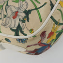 GUCCI Flora Shoulder Bag PVC White Gold 007 113 0115 Auth 182472-16