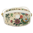 GUCCI Flora Shoulder Bag PVC White Gold 007 113 0115 Auth 182472-13
