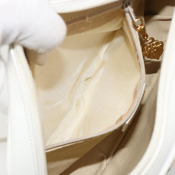 GUCCI Flora Shoulder Bag PVC White Gold 007 113 0115 Auth 182472