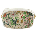 GUCCI Flora Shoulder Bag PVC White Gold 007 113 0115 Auth 182472-2