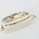 GUCCI Flora Shoulder Bag PVC White Gold 007 113 0115 Auth 182472-6