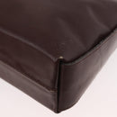 GUCCI Shoulder Bag Leather Bordeaux Gold Auth 182475-16