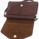 GUCCI Shoulder Bag Leather Bordeaux Gold Auth 182475-11
