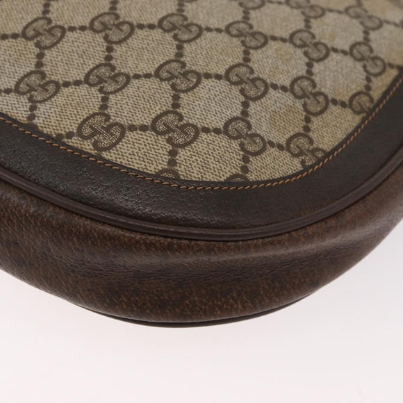 GUCCI GG Supreme Web Sherry Line Umhängetasche PVC Beige Gold Original 182476
