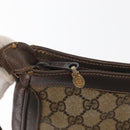 GUCCI GG Supreme Web Sherry Line Umhängetasche PVC Beige Gold Original 182476-9