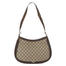 GUCCI GG Supreme Web Sherry Line Umhängetasche PVC Beige Gold Original 182476-2