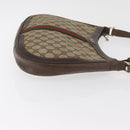 GUCCI GG Supreme Web Sherry Line Umhängetasche PVC Beige Gold Original 182476-3