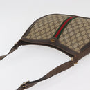 GUCCI GG Supreme Web Sherry Line Umhängetasche PVC Beige Gold Original 182476-6