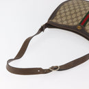 GUCCI GG Supreme Web Sherry Line Umhängetasche PVC Beige Gold Original 182476-7