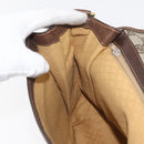 GUCCI GG Supreme Web Sherry Line Shoulder Bag PVC Beige Gold Auth 182477-20