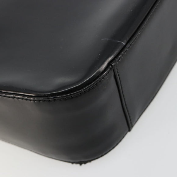 GUCCI Soho Hand Bag Patent leather Black Silver 007 0249 Auth 182478
