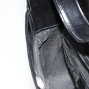 GUCCI Soho Hand Bag Patent leather Black Silver 007 0249 Auth 182478-17