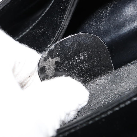 GUCCI Soho Hand Bag Patent leather Black Silver 007 0249 Auth 182478